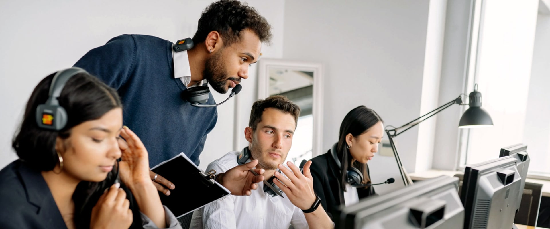 What is the highest position in a call center?