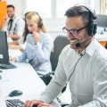 Which type of service is provided by a call center?