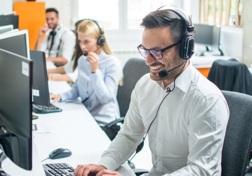 Which type of service is provided by a call center?